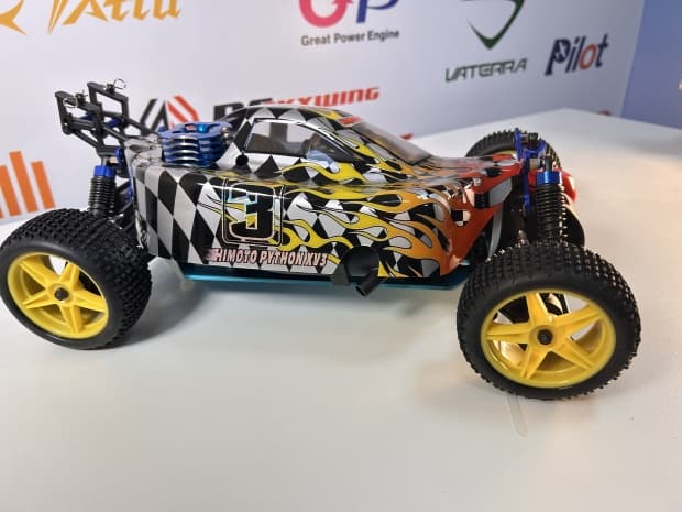 Carro Himoto 1/10 Cyclone Pro Buggy .18 Nitro Xadrez Hi8102
