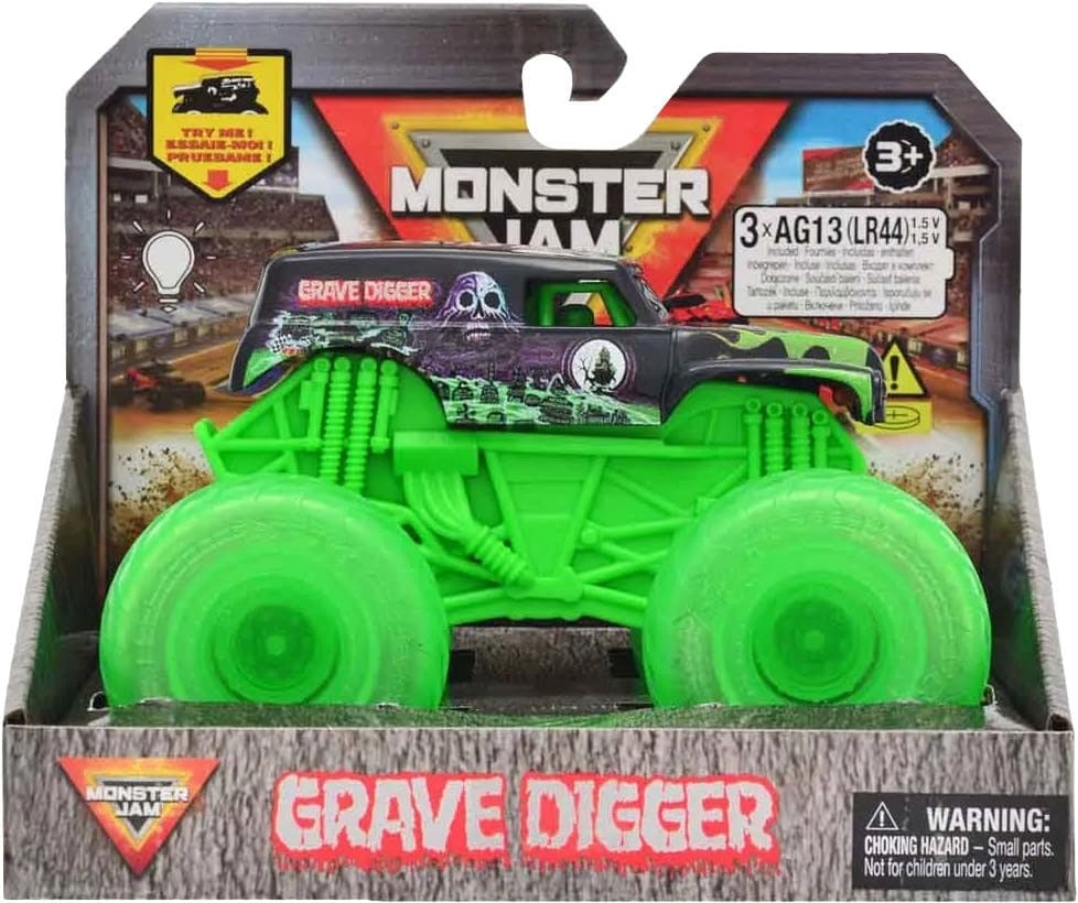 Brinquedo de Controle Remoto Spin Master Monster Jam Grave Digger