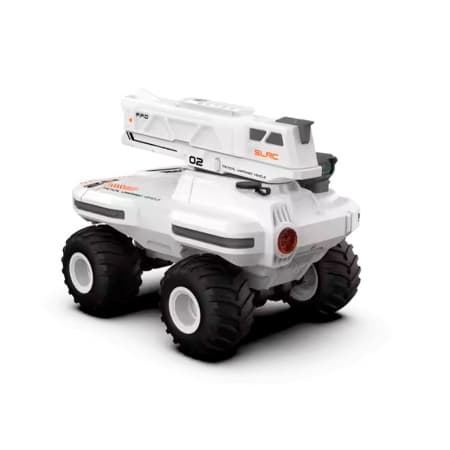 Carro de Controle Remoto Sulong Tanque 2 Em 1 Gel Ball/Spray Branco Sl-431A