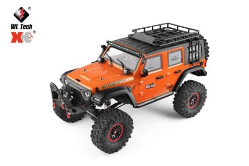 CARRO WLTOYS 1/10 JEEP STRENGTH CLIMBING 11KM 4WD METAL LARANJA 104010