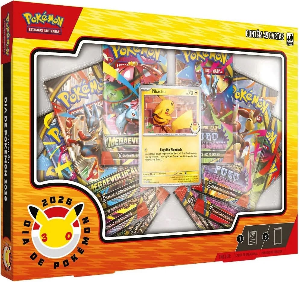 Coleção Pokémon Dia de Pokémon 2026 - 10-10394-107 (49 Cartas)