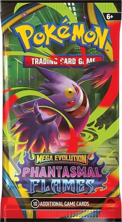 Cartas Pokémon Mega Gengar Mega Evolution Phantasmal Flames - 10-10190-119 (10 Cartas)