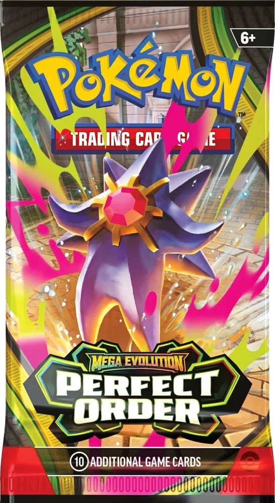 Cartas Pokémon Mega Starmie Ex Mega Evolution Perfect Order (10 Cartas)