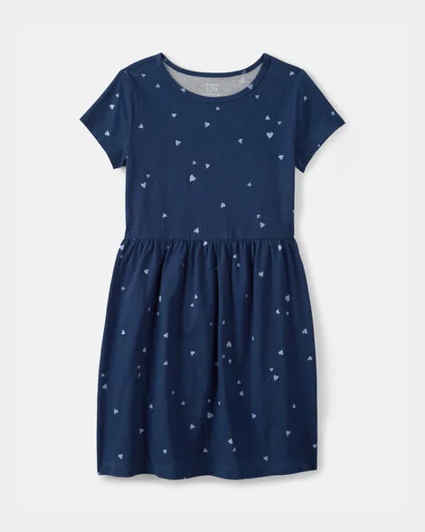 Vestido Carters C/corazones Celestes Tam. 14