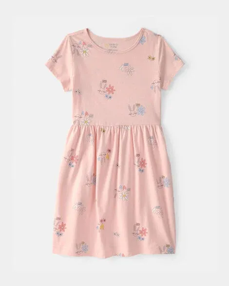 Vestido Carters C/conejo Flores Corazon Tam. 7