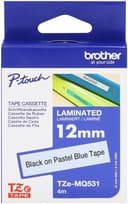 Anúncio: Cartucho de Fita Brother TZe-MQ531 para Rotulador P-Touch 12mm/4 metros Preto/Azul Pastel