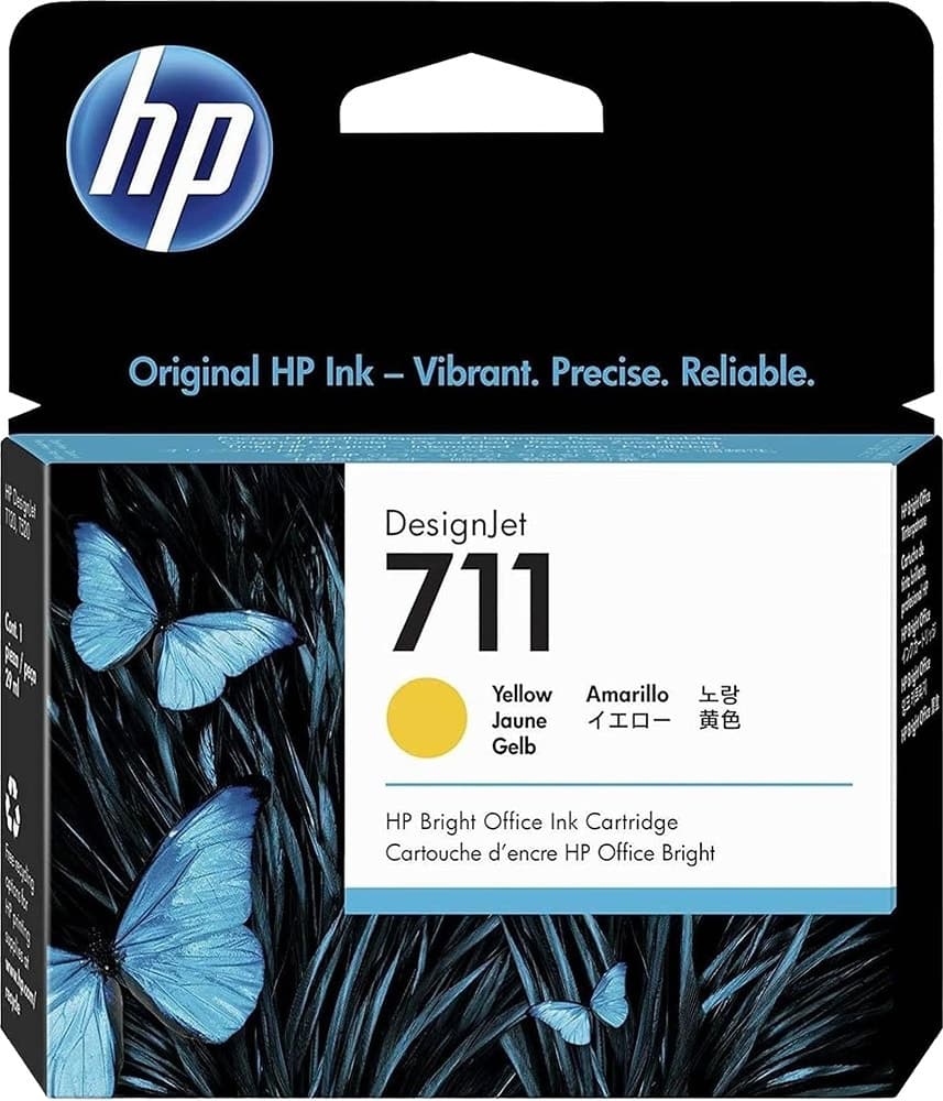Cartucho de Tinta Hp 711 CZ132AL Amarelo 29ml