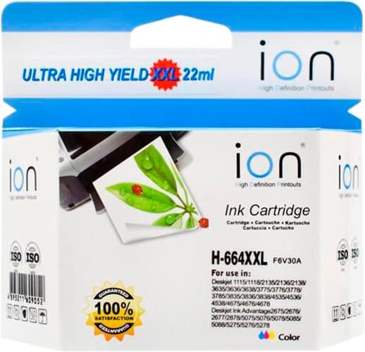 Cartucho de Tinta Ion H664XL 22ml - Cor