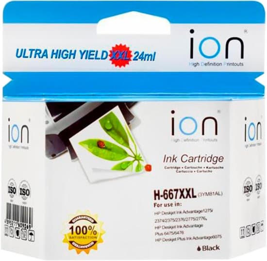 Cartucho de Tinta Ion H667XL 24ml - Preto