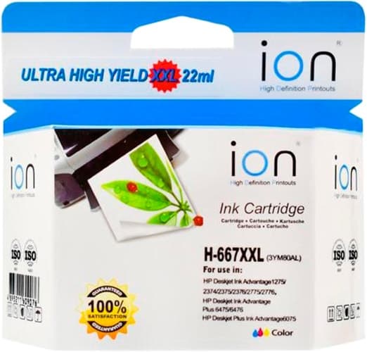 Cartucho de Tinta Ion H667XL-3YM80AL 22ml - Cor