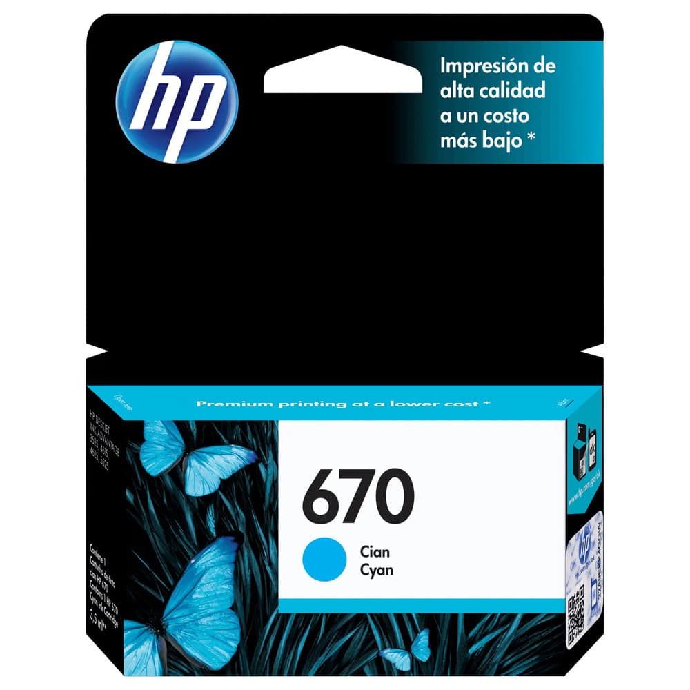 Cartucho Hp 670 3.5ml Ciano