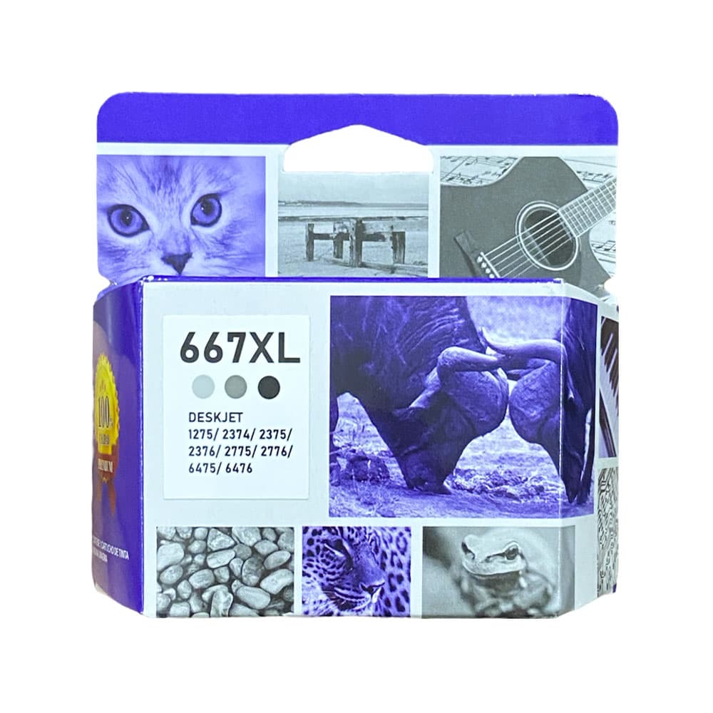 Cartucho de Tinta Magma 667XL Preto