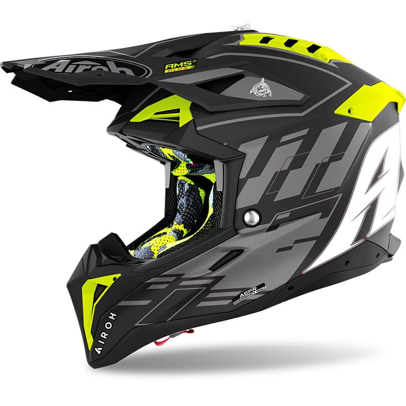 Capacete Airoh Aviator 3 Rampage Laranja Fosco M