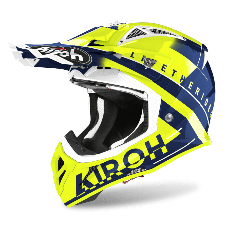 Capacete Airoh Aviator Ace Amaze Laranja Fosco