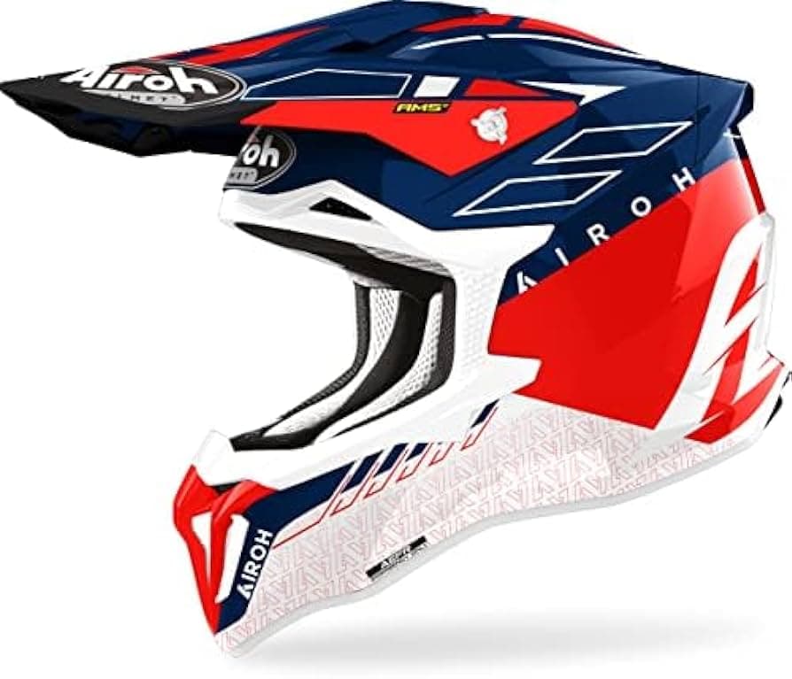 Capacete Airoh Strycker Skin Red Gloss Tamanho M