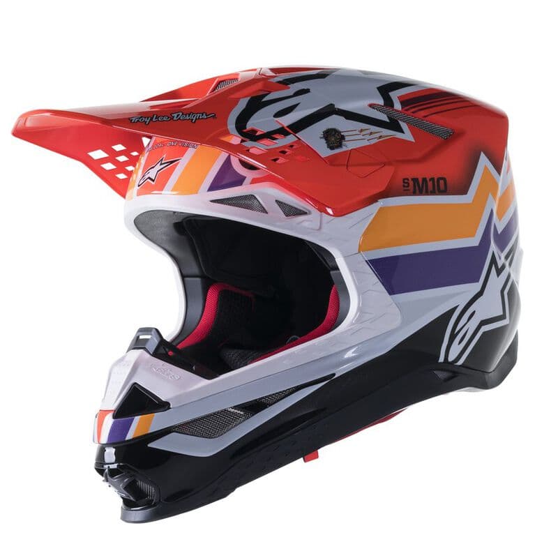 Capacete Alpinestars Supertech M10 Tld Fires/Red Xxl