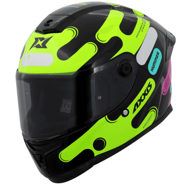 Capacete Axxis Hummer Liquer - B13 Amarelo Fluor Gloss / Xl