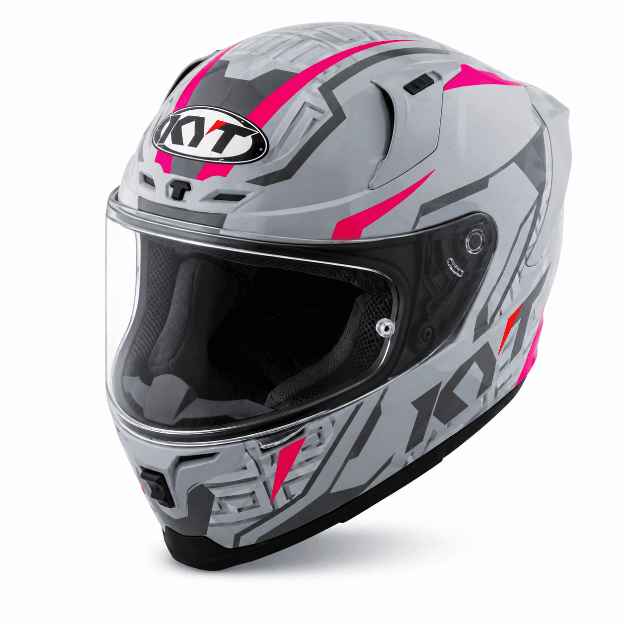 Capacete Kyt Striker Sv #02 - Cinza asfalto/fúcsia / P