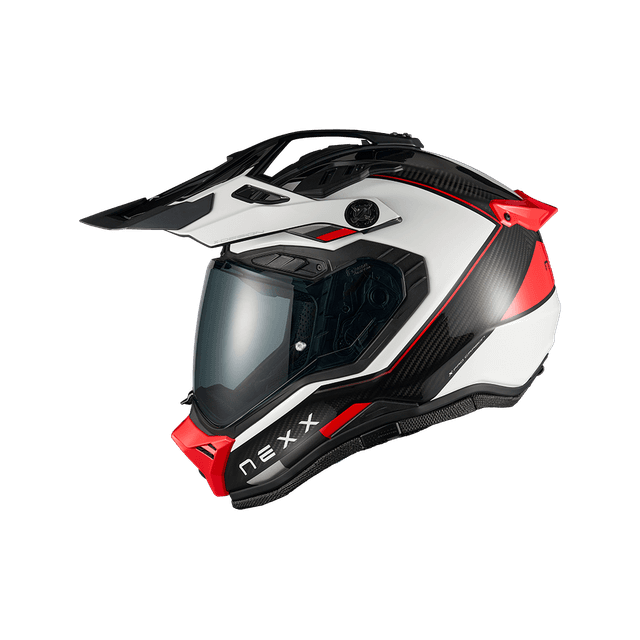 Capacete Nexx X.RALLY Raid - Branco Vermelho / L
