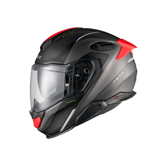 Capacete Nexx X.TR Rush - Preto.Vermelho Mt / G