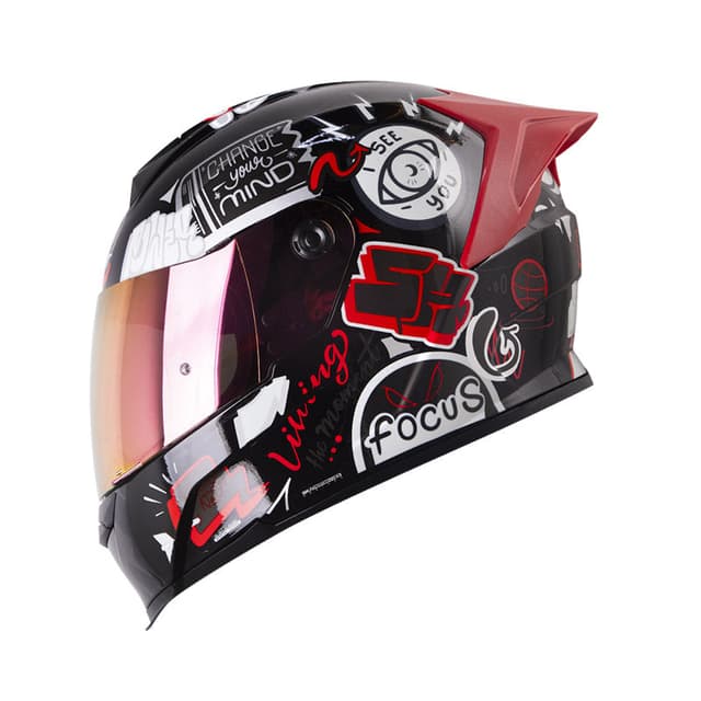Capacete Shaft Sh-502SP Beat - Preto/ N7 / G
