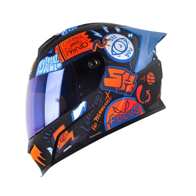 Capacete Shaft Sh-502SP Beat - Preto / Laranja Xl