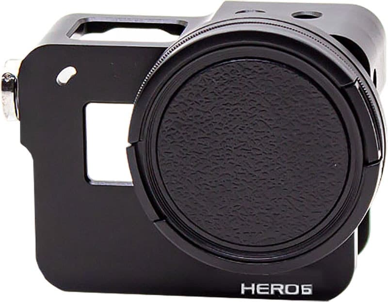 Case de Alumínio GoPower Gpr433-Black para GoPro Hero 6