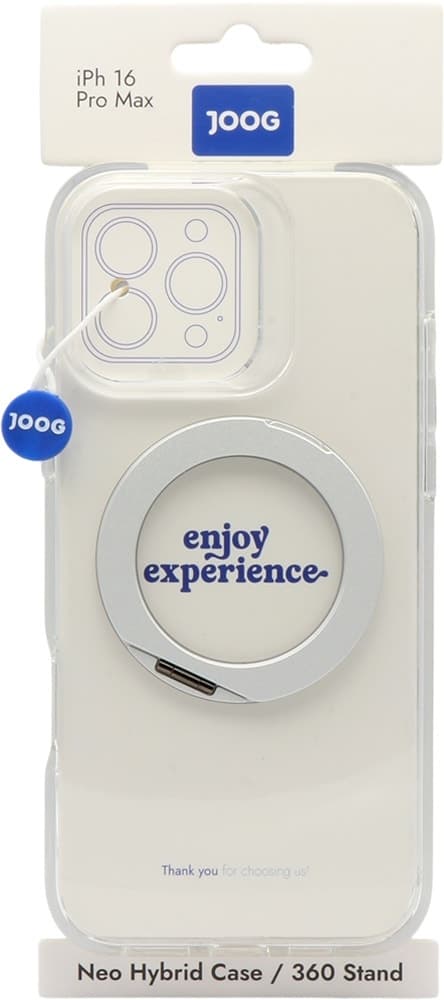Capa Joog para iPhone 16 Pro Max Neo Hybrid/360 Stand Transparente