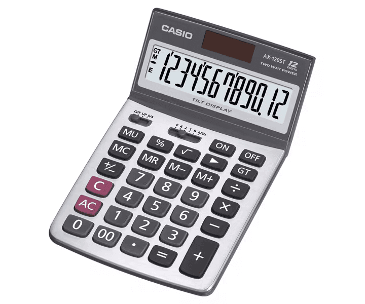 Calculadora Casio Ax-120ST Prateada