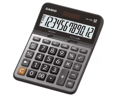 Calculadora Casio Dx-120B Prateado/Preto