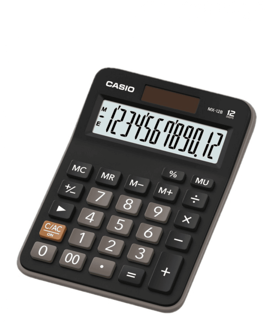 Calculadora Casio Mx-12B-Bk-W-Dc