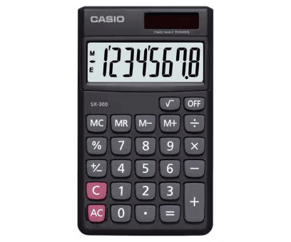 Calculadora Casio Sx-300 Preta