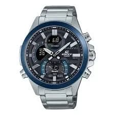 Relógio Casio Edifice Ecb-30DB-1ADF Preto/Prateado