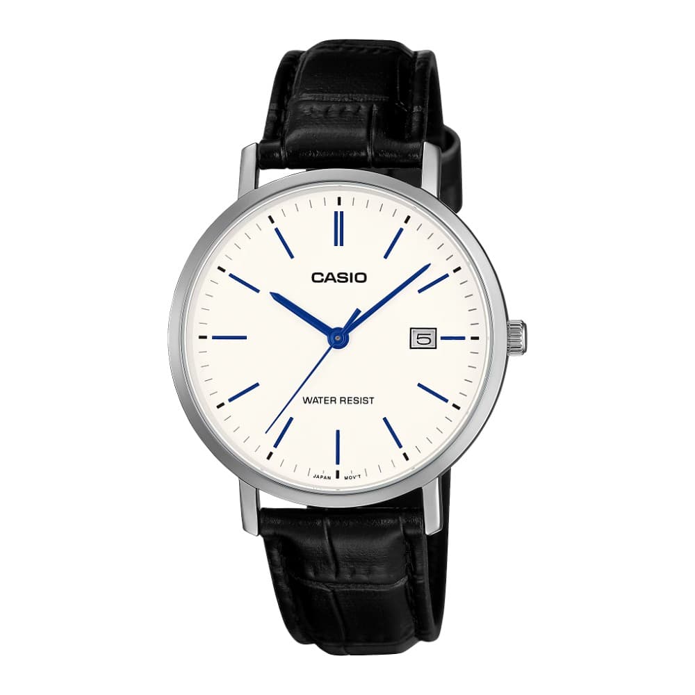 Casio Reloj Masc MTP-VT05L-7EDF + Estuche Blanco/negro