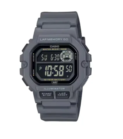 Relógio Casio Ws-1400H-8BVDF Cinza Escuro + Estojo