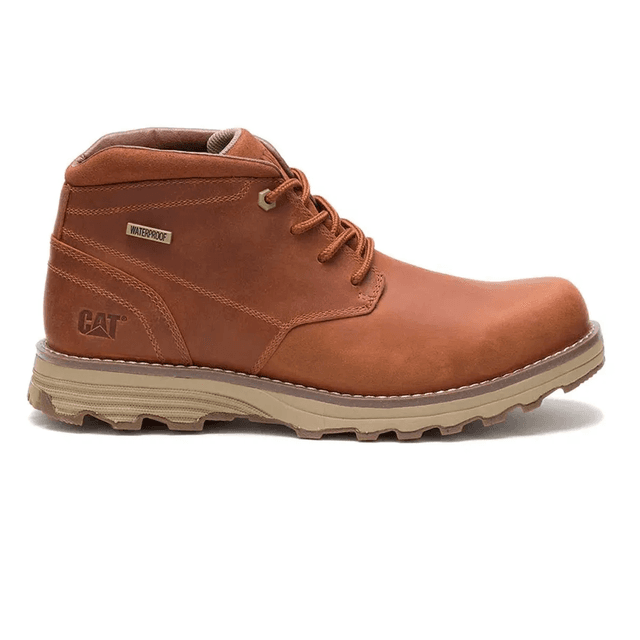 Bota Caterpillar Elude Wp P724341 Couro Marrom Tam. 9