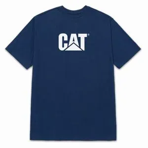Camiseta Caterpillar Remera Logo Tee 4010500-13233 Azul Marino Tamanho Xl