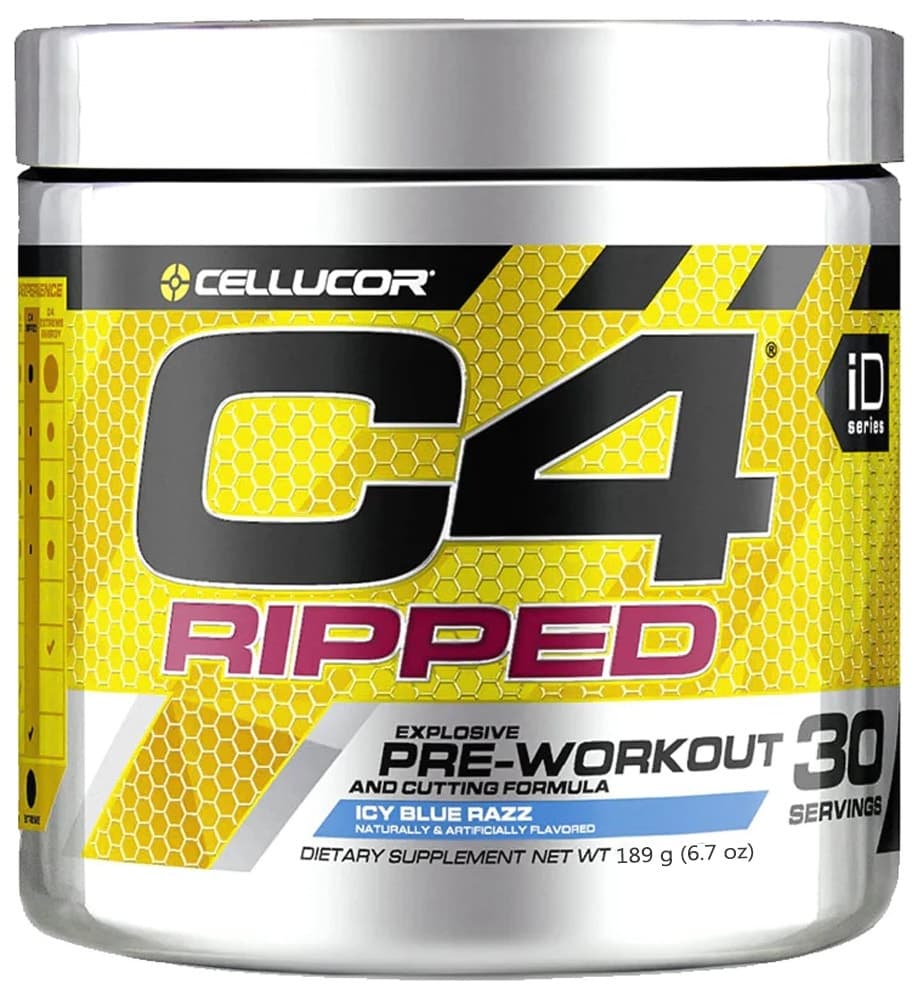 Pré-treino Cellucor C4 Ripped Icy Blue Razz - 189G