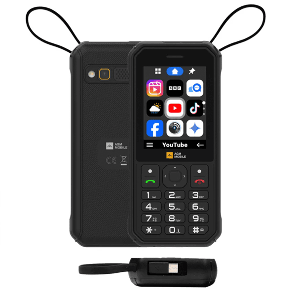 Celular Agm M11 Power Bank 4G LTE Dual Chip 4000 mAh 2.8" Bluetooth Preto
