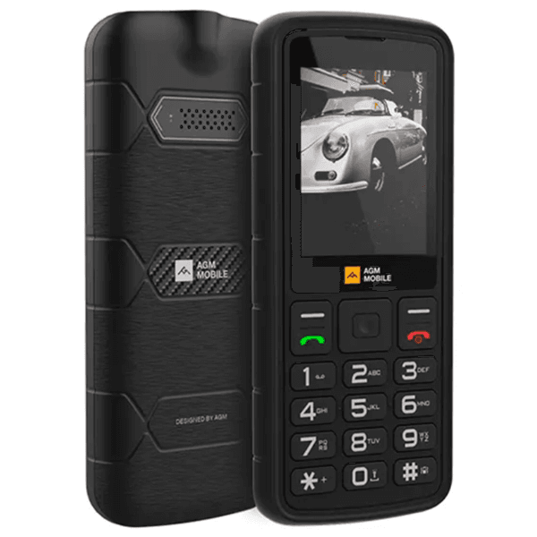 Celular Agm Mobile M9 2.4" 1000Mah 2G Bluetooth Dual Sim Tf Card Ip68-IP69K Preto