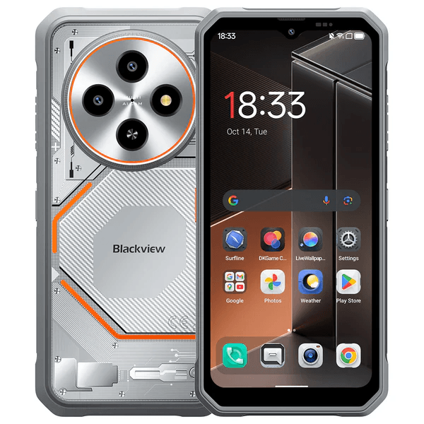 Celular Blackview Fort2 Dual Chip 128GB 8GB RAM 6.5" 13MP + 16MP 5000mAh Android 15 Branco