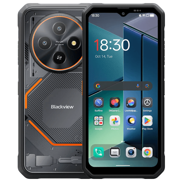 Celular Blackview Fort2 Dual Chip 128GB 8GB RAM 6.5" 13MP + 16MP 5000mAh Android 15 Preto