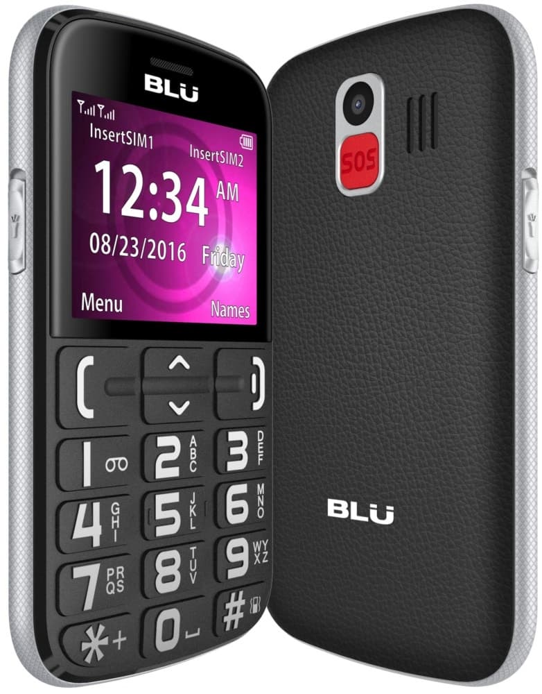 Celular Blu Joy J012 Dual Sim 2G Tela 2.4" Rádio Fm com Antena Embutida - Preto