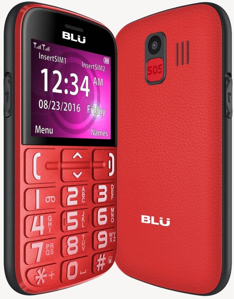 Celular Blu Joy J012 Dual Sim 2G Tela 2.4" Rádio Fm com Antena Embutida Vermelho