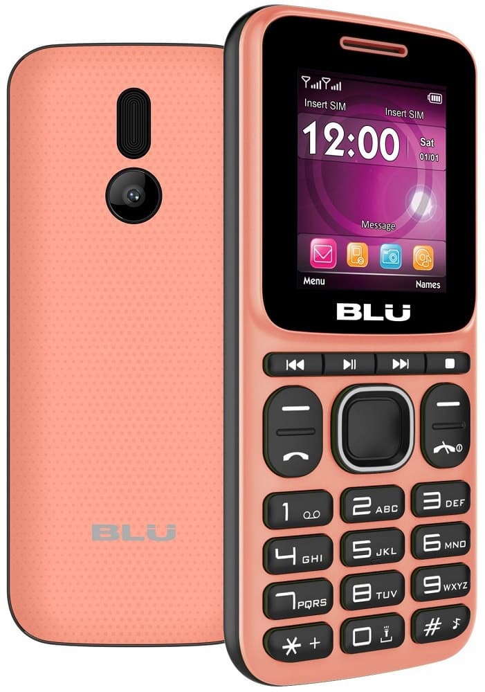 Celular Blu Z4 Music Z253 Dual Chip 1.8" Coral/Preto