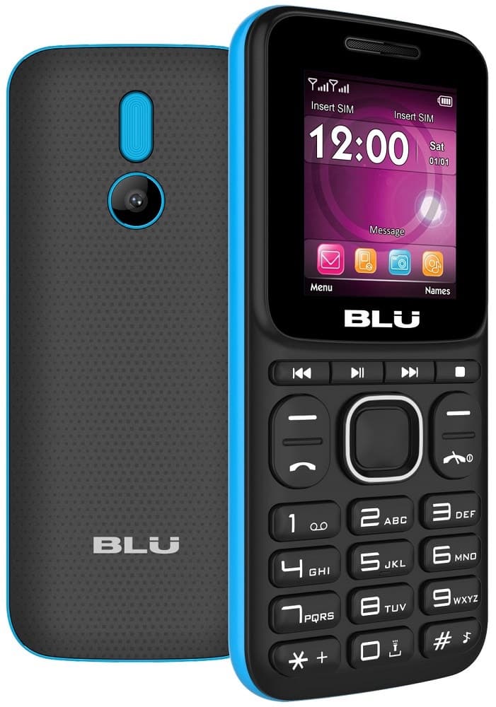 Celular Blu Z4 Music Z253 Dual Chip 1.8" Preto/Azul