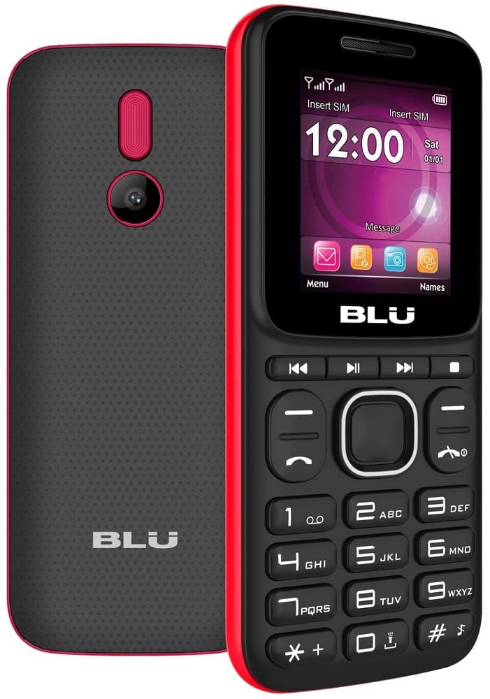 Celular Blu Z4 Music Z253 Dual Chip 1.8" Preto/Vermelho