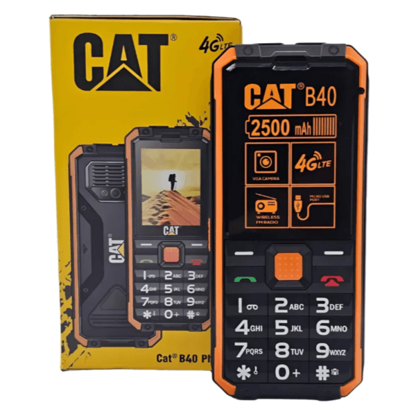 Celular Cat B40 4G LTE 2.4" 2500Mah Câmera Rádio Fm Preto