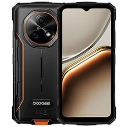 Celular Doogee Fire 7 6GB de RAM / 128GB / Tela 6.6" / Dual Sim LTE - Blaze Laranja (Global)