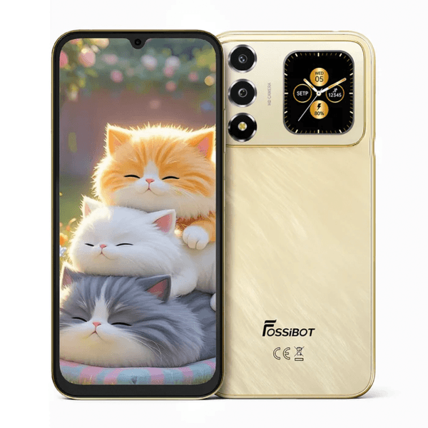 Celular Fossibot S7 / 4GB / 128GB / 6.9" / 5000Mah / 16MP + 8MP / Dual SIM - Gold